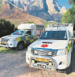 Injured hiker is airlifted from Du Toits Kloof to hospital