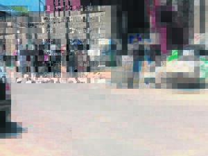 Watt Street is left in a smelly shambles