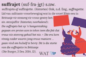 Lees meer oor vreemde woorde met ‘WAT’