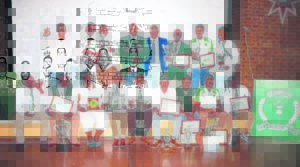 Rangers-spelers ontvang trofeë