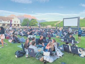 Enjoy open-air movie in the Winelands