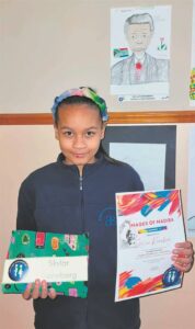 Young artist blossoms