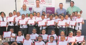 Swimmers form Learn to Swim programme graduate