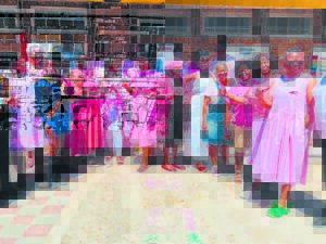 All in pink for breast cancer awareness