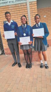 Ihlumelo learners at speech contest