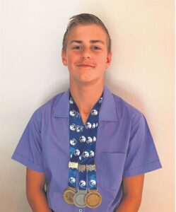 Swemkampioen skitter