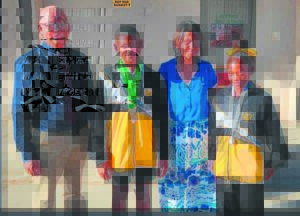 Leerders blitsig op die atletiekbaan