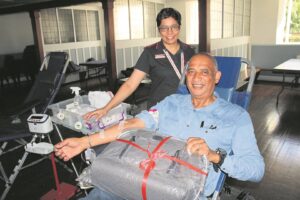 Paarliet skenk bloed die 150ste keer