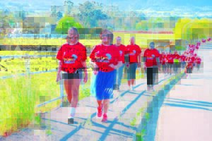 Koop plaaslik, sê stappers in rooi