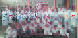 Karate-studente vaar baie goed