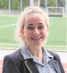 Hou haar op haar tone