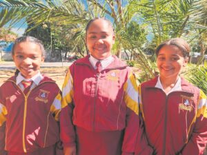 Ebenezer girls at Boland trials