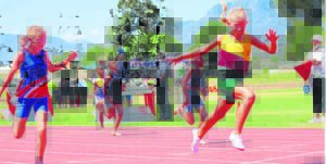 Jong atlete blink uit op die Dal