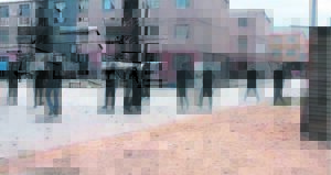 Skote klap ná stootskrapers in Rooiland trap