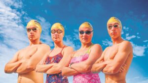 Gr. 11-swemmers in Kaapse waters