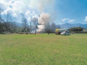 Three students arrested for arson