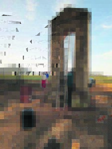 Man en span red ou kloktoring