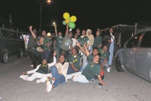 Vreugdevure brand hoog