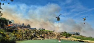 Paarlberg-brand veroorsaak angs; watersak ploeg per ongeluk deur voortrekker-saal