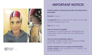 Hospital seeking patient’s family or acquaintance