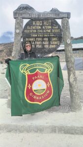 Wellington se Vicky klim Kilimandjaro