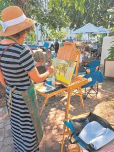 Skilders vlytig in Bainstraat