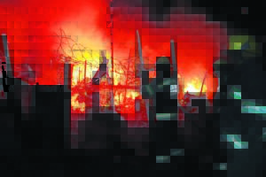 Fifty destitute after blaze