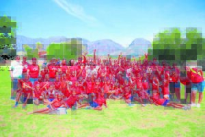 William Lloyd se jongspan wys hul kleure