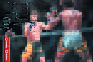 Yokai teacher wins EFC fight