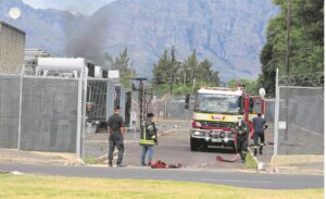 Power restored soon after fire