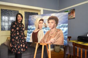 Paarliet huldig Krotoa met kwas