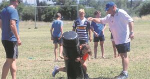 Rugby-roos tussen die dorings