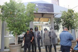 Students tip CPUT Wellington library upside down