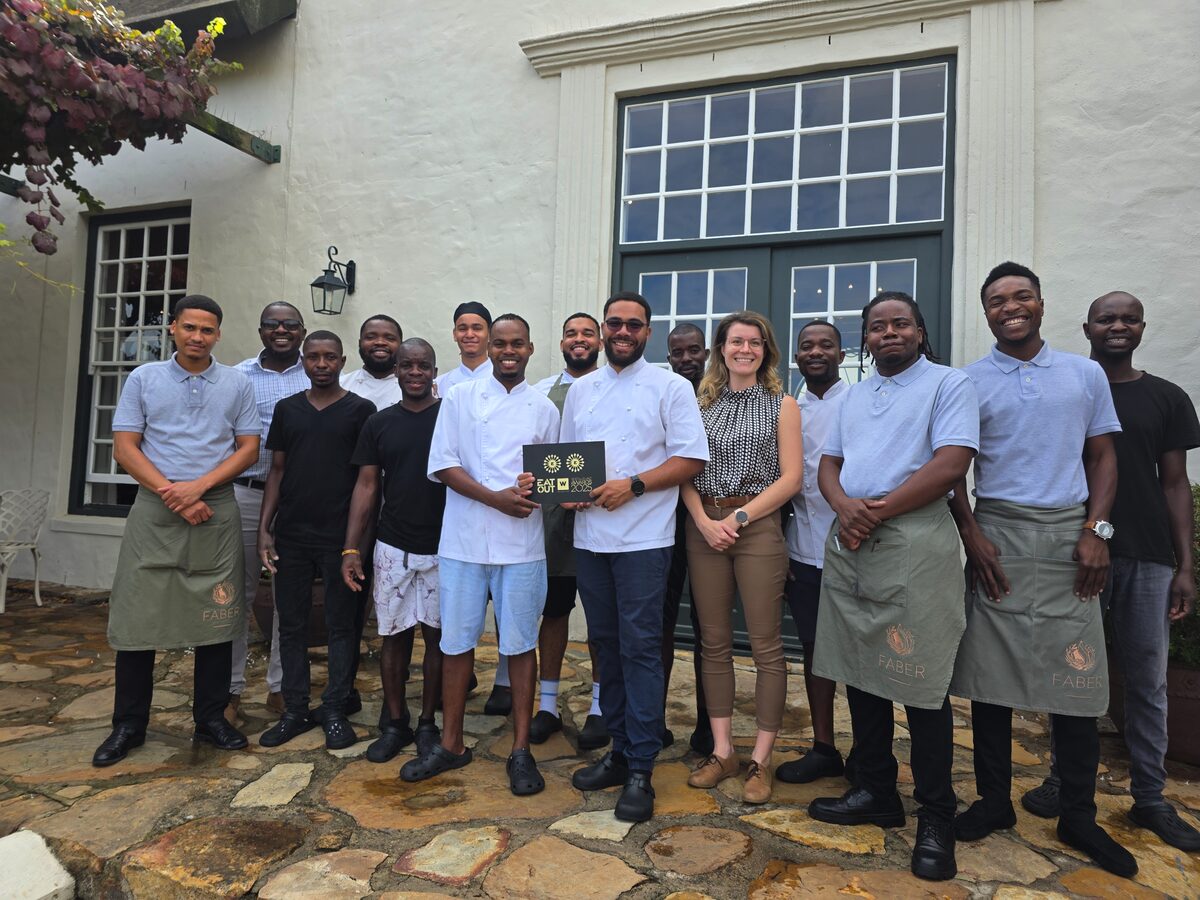 Paarl restaurnt, Faber, Awarded Two Stars at Et Out Awards 2025
