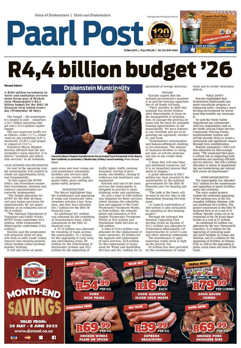 Paarl Post 29 May 2025