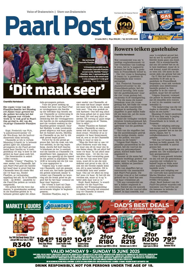 Paarl Post Digital Newspaper Cover