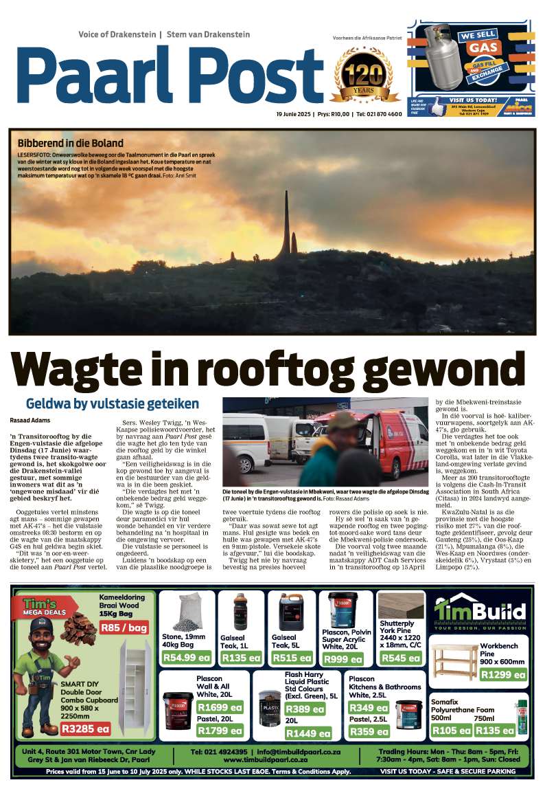 Paarl Post Digital Newspaper Cover