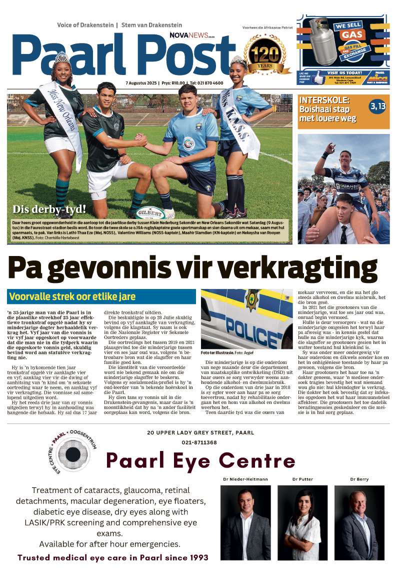 Paarl Post – E-edition – 7 August 2025