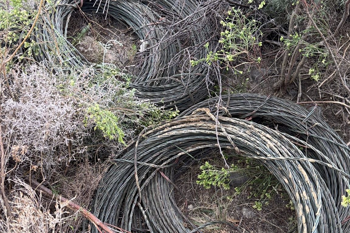 Van die kabels wat Dinsdag gesteel is. Foto: G24/Facebook