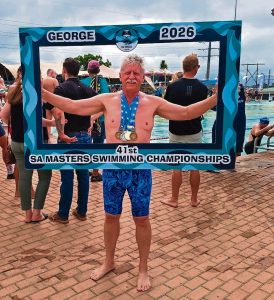 Paarl swimmer David Frost shines at Masters Swimming Championships