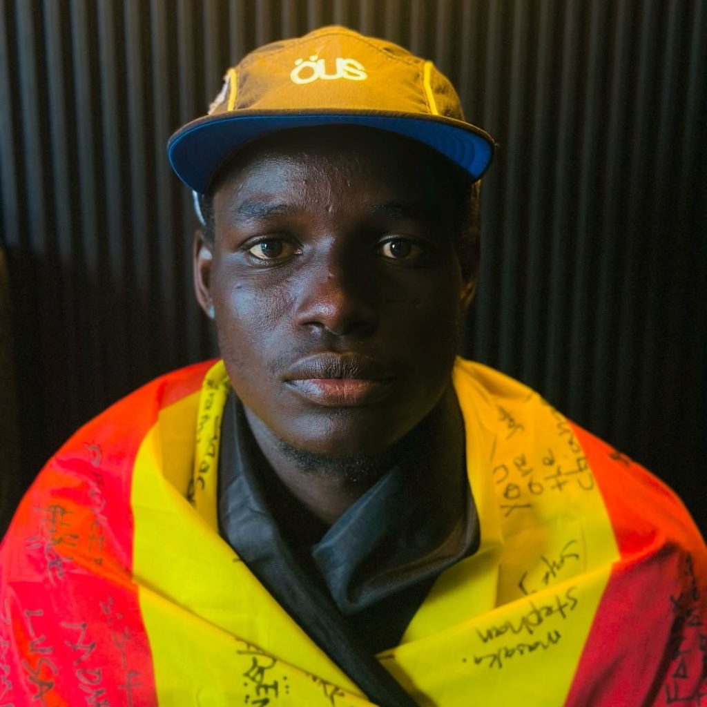 Isaac Jojinah, co-founder of the Kampala Skateboard Initiative, who skated across four African countries