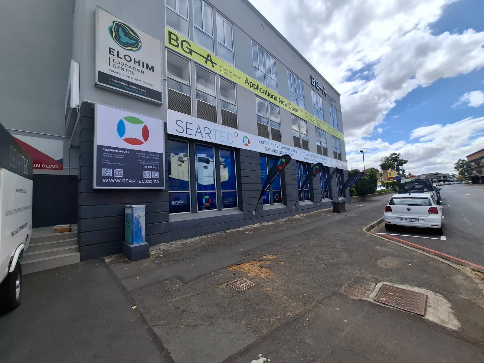 Seartec building from Main Street in Paarl.