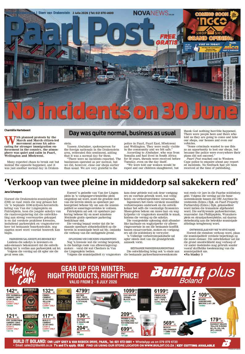 Paarl Post – E-edition – 2 July 2026