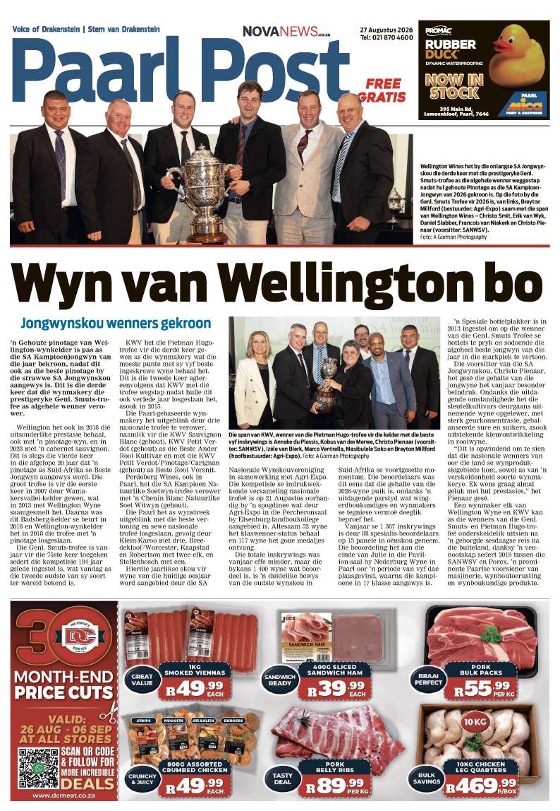 Paarl Post – E-edition – 27 August 2026