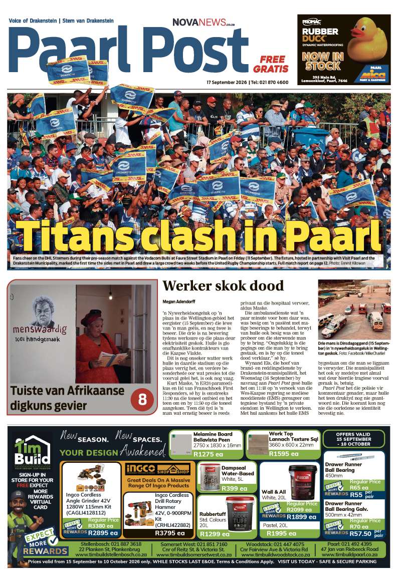 Paarl Post – E-edition – 17 September 2026