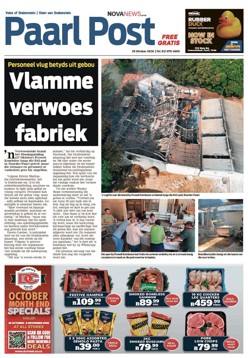 Paarl Post – E-edition – 29 October 2026