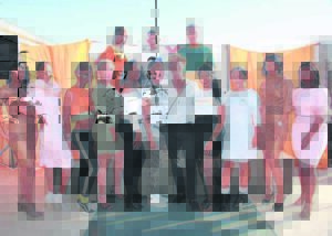 Outdoor fashion show held