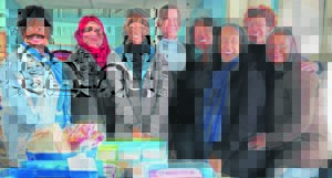 Students donate stationery