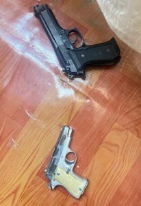 Alleged business robbery suspects nabbed, firearms recovered