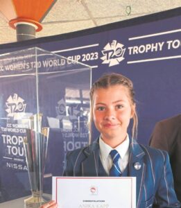 IN THE SCHOOL’S DEN: Kapp perseveres to become promising cricketer